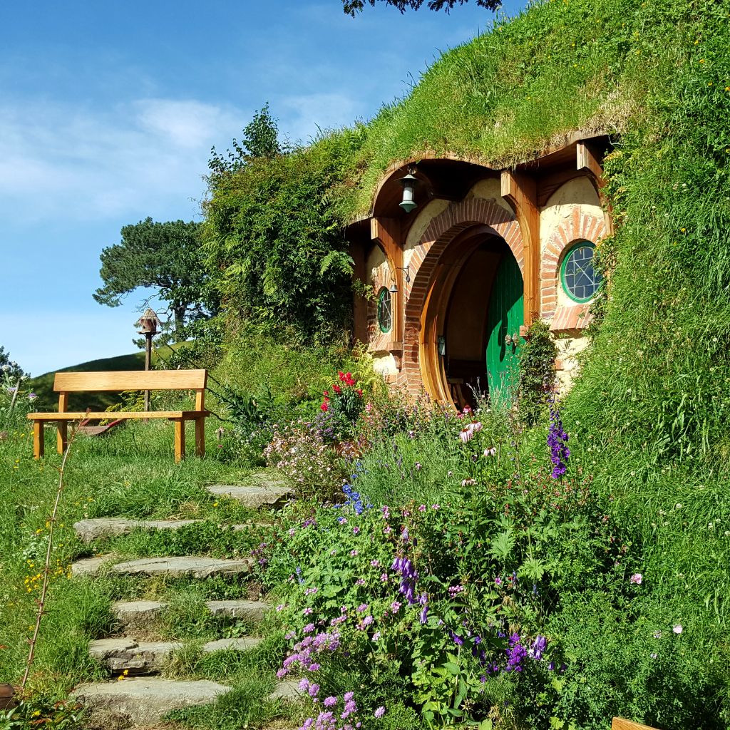 casa hobbit Nueva Zelanda