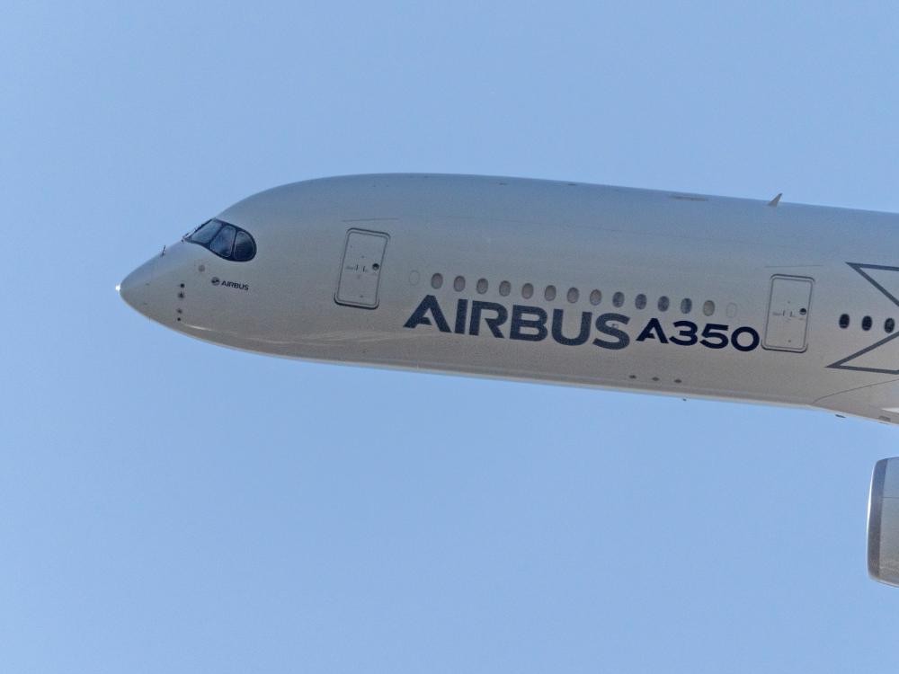 Avión Airbus A350, que operará el vuelo directo Madrid-Japón